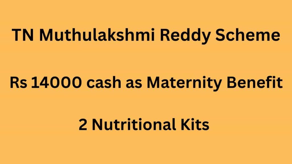 TN Muthulakshmi Reddy Scheme